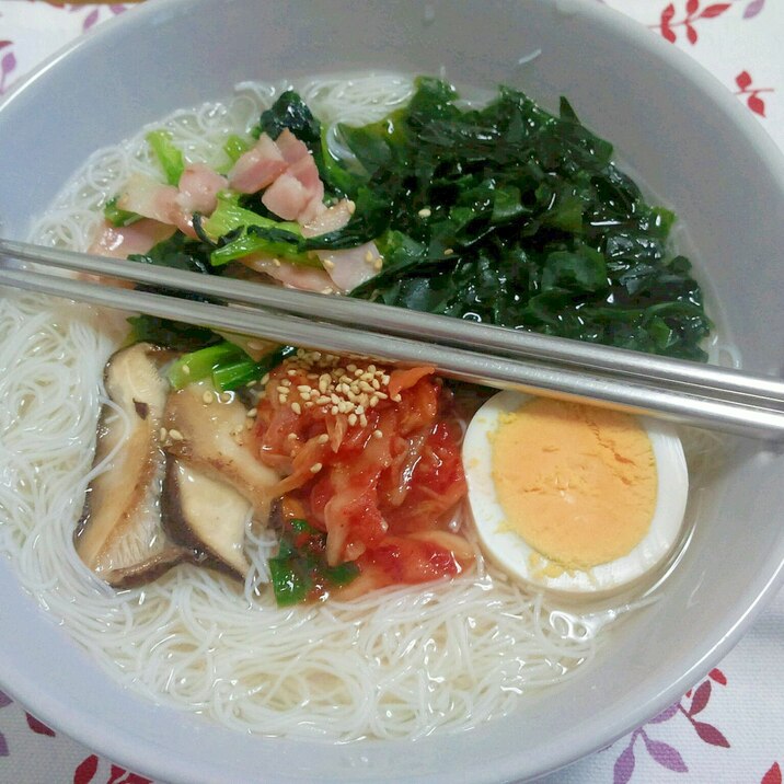あたたかいそうめん(^^)韓国風